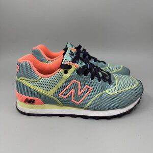 New Balance 574 (WL574BFP) Blue/Pink/Teal Women’s 8 Sneakers Athletic